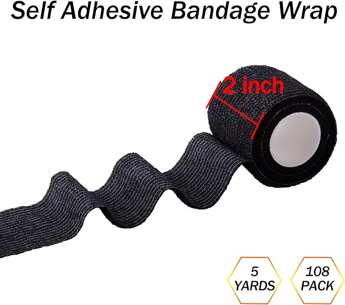 2" Sensiwrap Black 24 roll pack