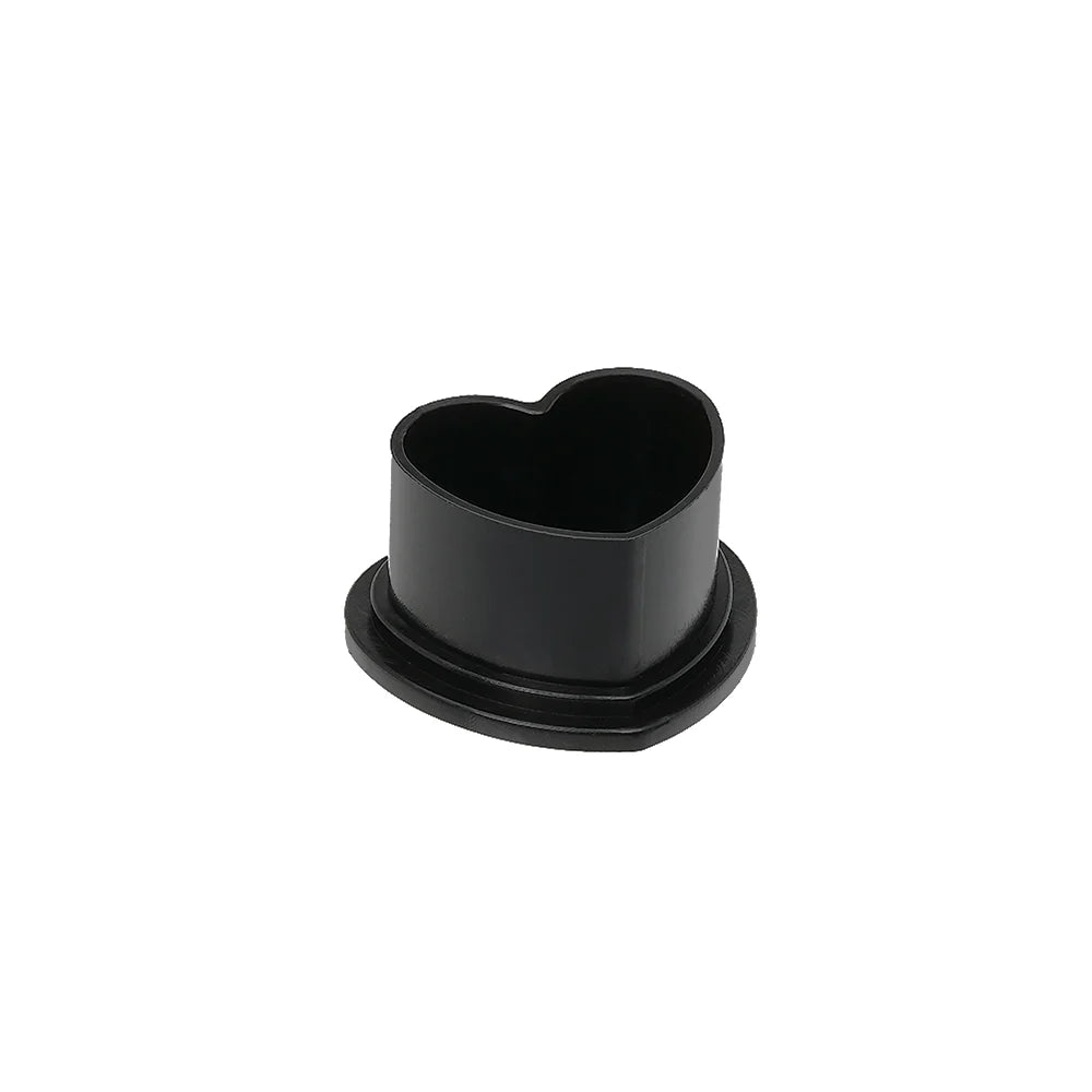 Saferly Heart Ink Caps - Size #16 Large or #11 Medium - Bag of 500 - Pink or Black
