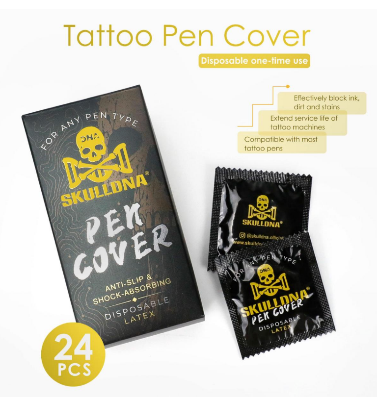 Skull DNA Latex Disposable Pen covers 24ct